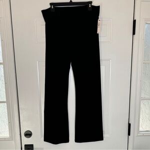 Victoria's Secret - Black -  Cotton Foldover Flare Legging - Size: Large - NWT